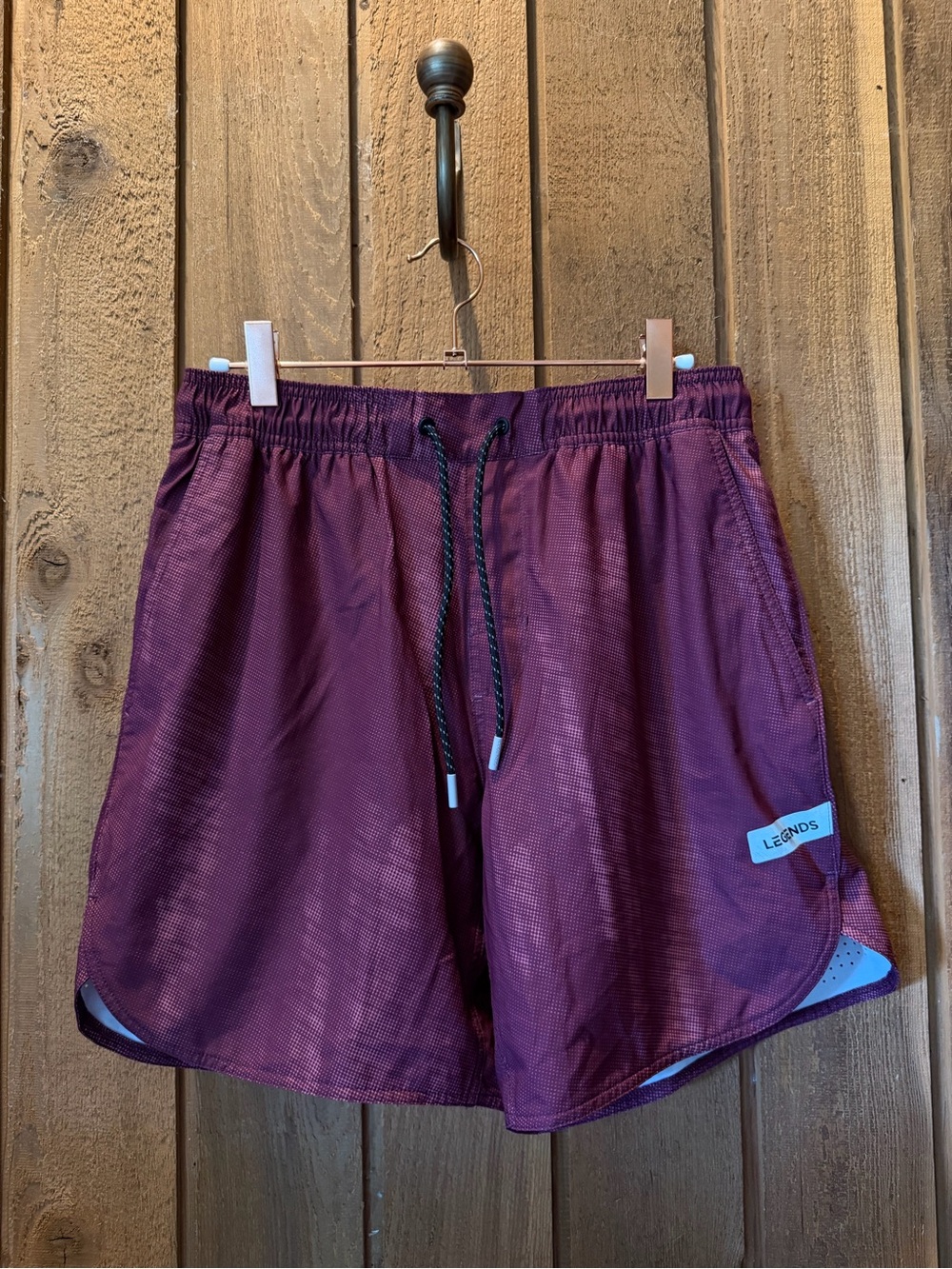 Legends Men's Burgundy Athletic Shorts